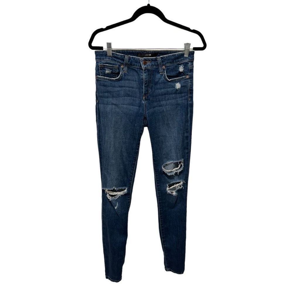 Joe's Medium Wash Distressed Skinny Jeans Size 28